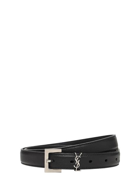 cintura ysl argento|Cinture da uomo di Saint Laurent .